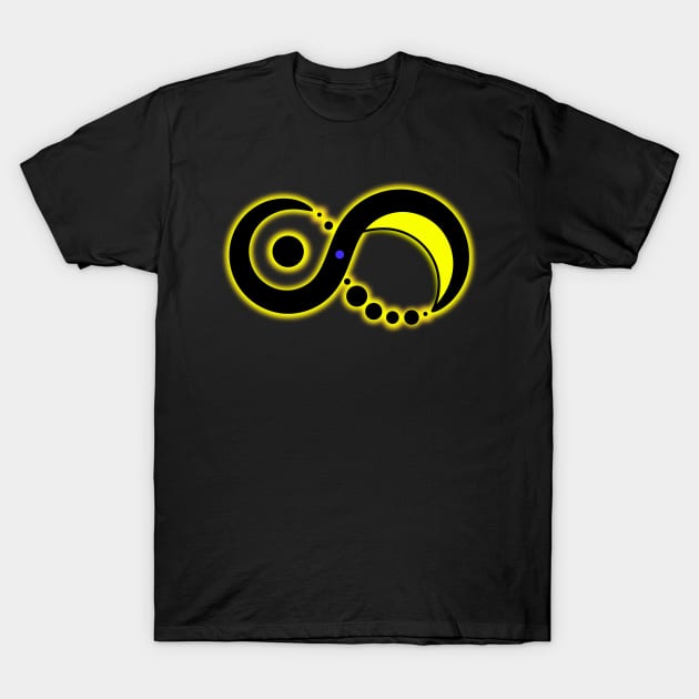 Solaris Moebius Gelb (Logo gross) T-Shirt by Slava Jermakov